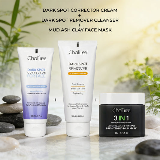 Dark Spot Corrector + Dark Spot Remover + Mud Ash Clay Face Mask