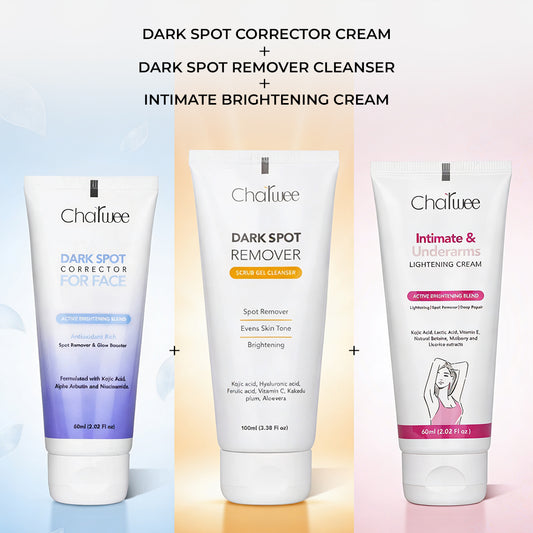Dark Spot Corrector + Dark Spot Remover + Intimate Brightening Cream