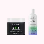 Detox Body Cleanser with Tea Tree & Salicylic Acid & 3-in-1 Volcanic Ash & Minerals Brightening Mud Mask