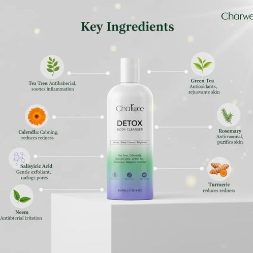 Charwee Detox Body Cleanser with Tea Tree & Salicylic Acid