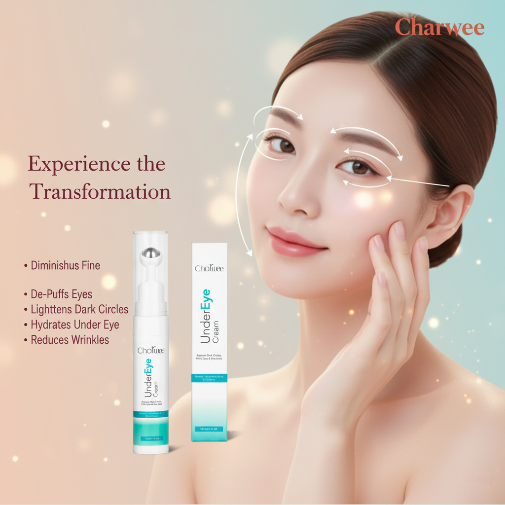 Charwee Under Eye Cream with Retinol & Caffeine
